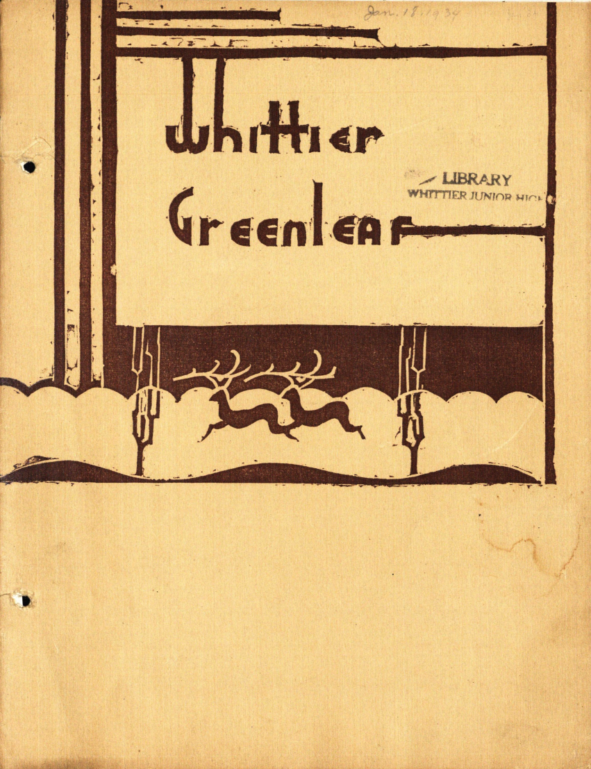 1934 Whittier Junior High Yearbook